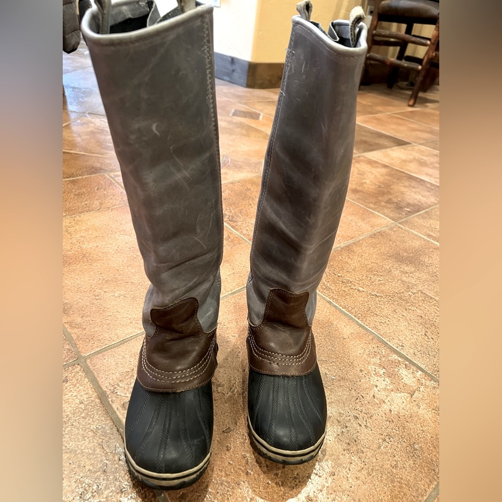 Sore NL2007 Slimpack Women’s Tall Riding Boots Gray Shale size 8